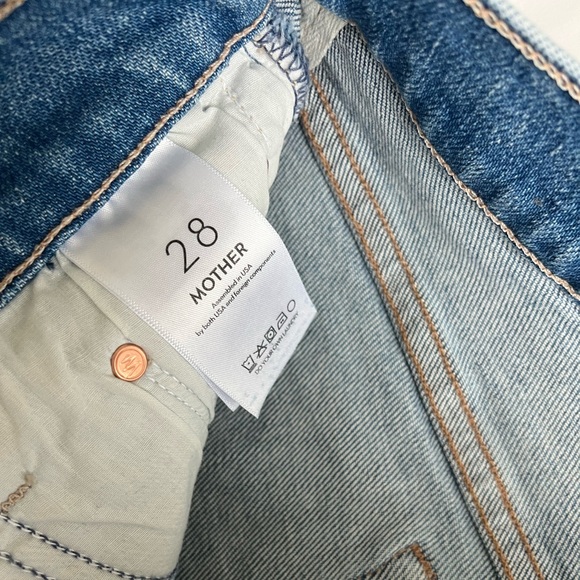 Mother Lil Outsider Sneak Bootcut Jeans Flag Me Down Size 28 Petite - Picture 10 of 10
